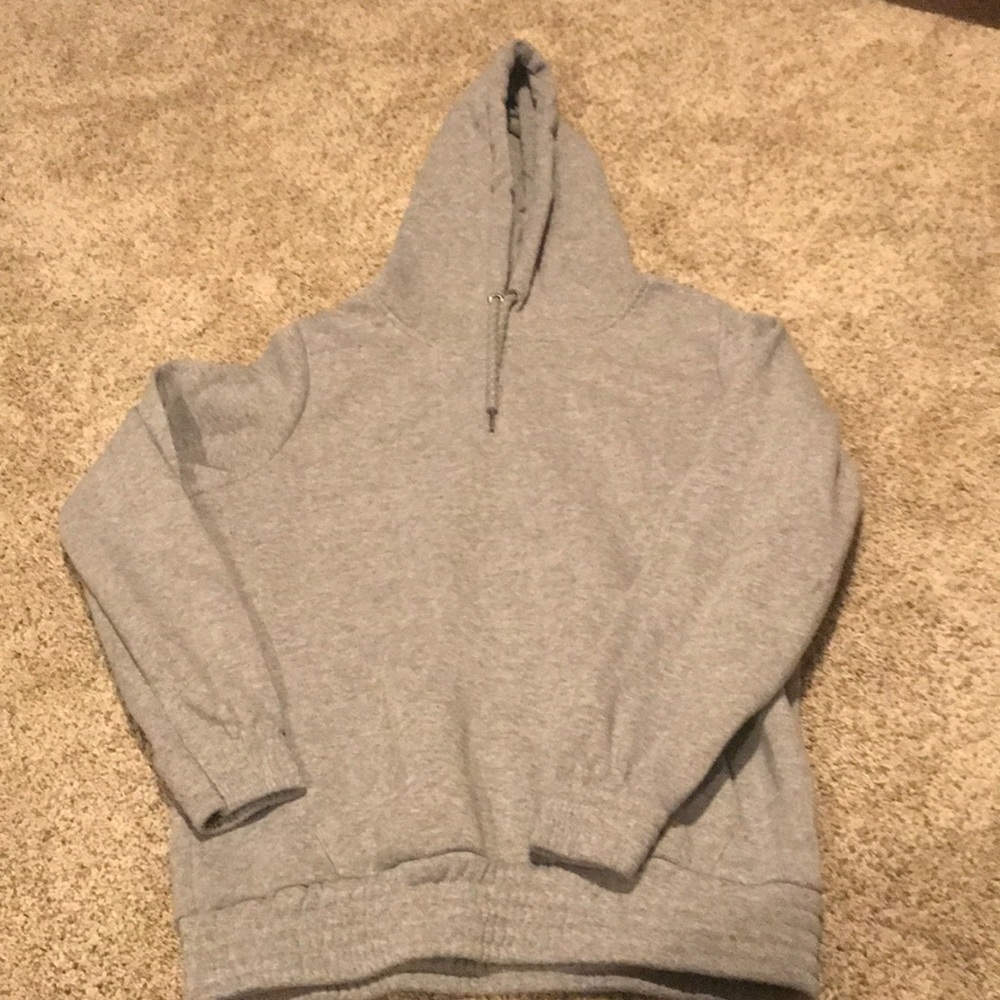 A grey hoodie
